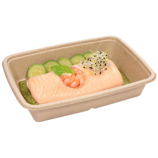 Abena Containers, To-Go, Rectangular Tray, 32.1 OzFor use with No 133213, PK300 133212 - main